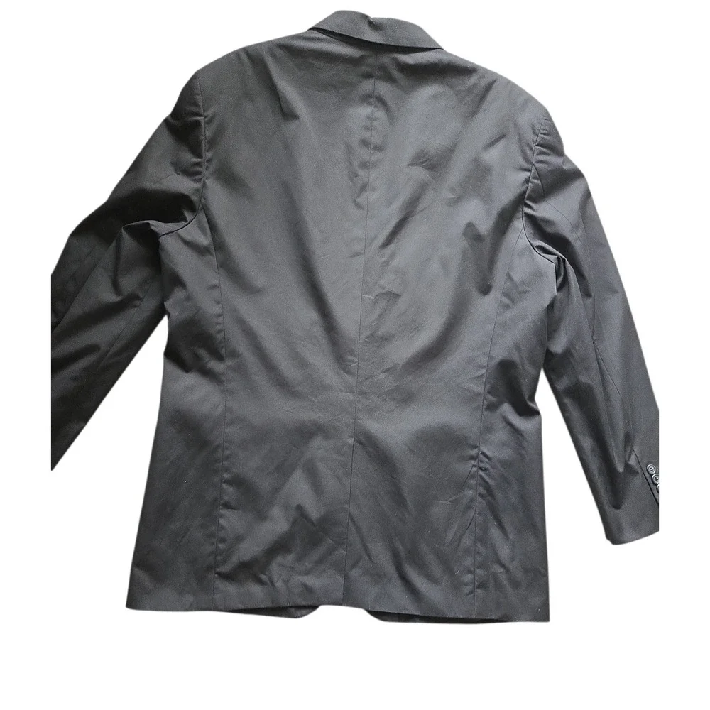 J.Crew Black Cotton Blazer‎ 42R Made in USA Classic Tailored Mens Jacket